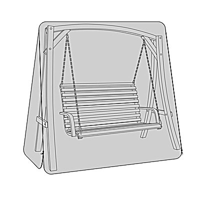Garden Swing Seat Cover - Black