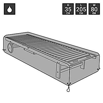 Deluxe Sun Lounger Cover - Black