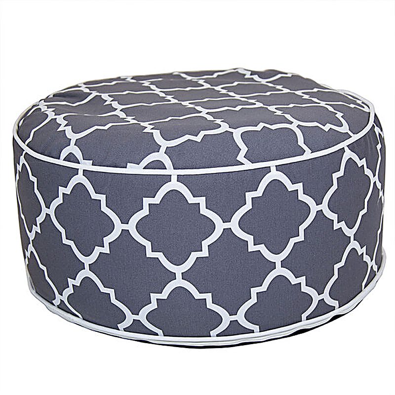 Indoor/Outdoor Inflatable Foot Stool - Grey