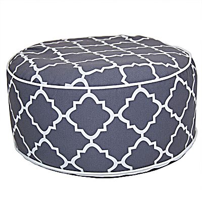 Indoor/Outdoor Inflatable Foot Stool - Grey