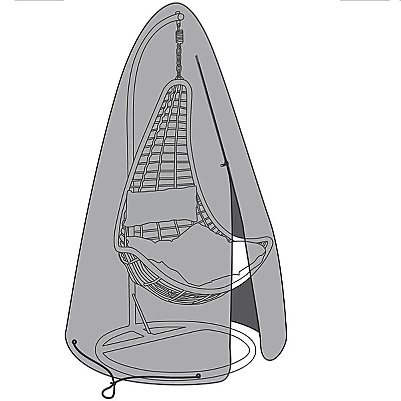 Rattan Swing Seat Cover - Black