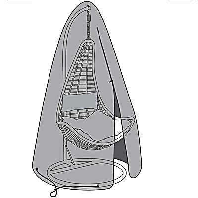 Rattan Swing Seat Cover - Black