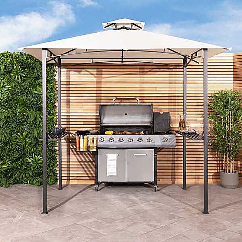 8 x 5 Ft Steel Gazebo - Cream