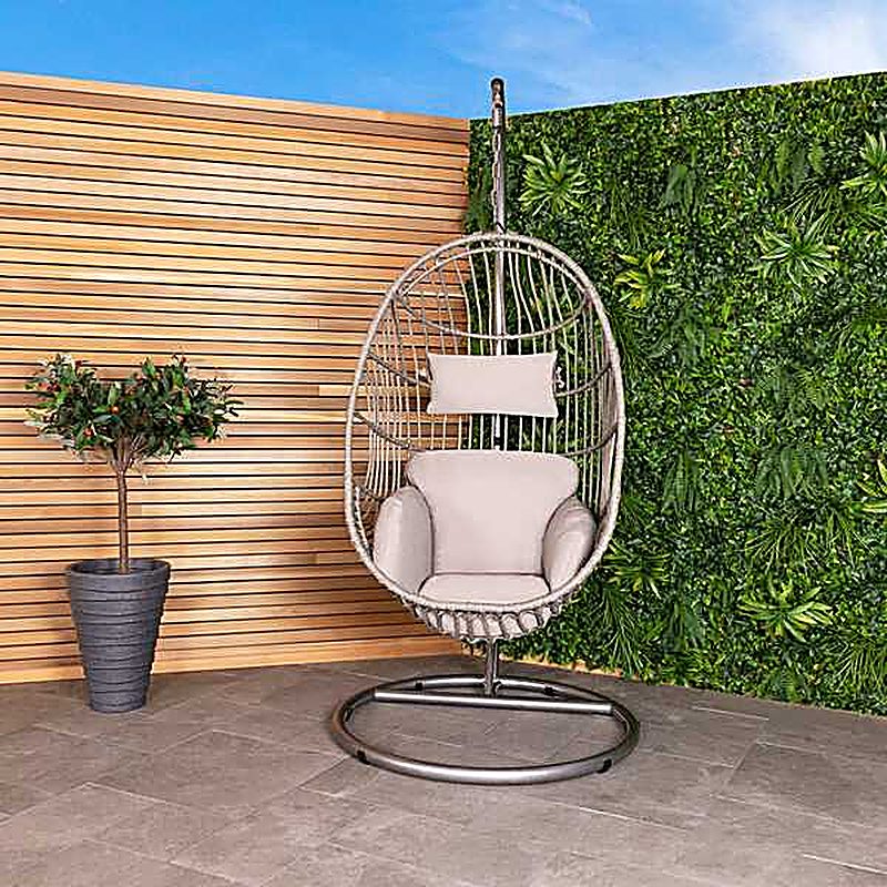 Egg Shaped Rattan Swing Chair