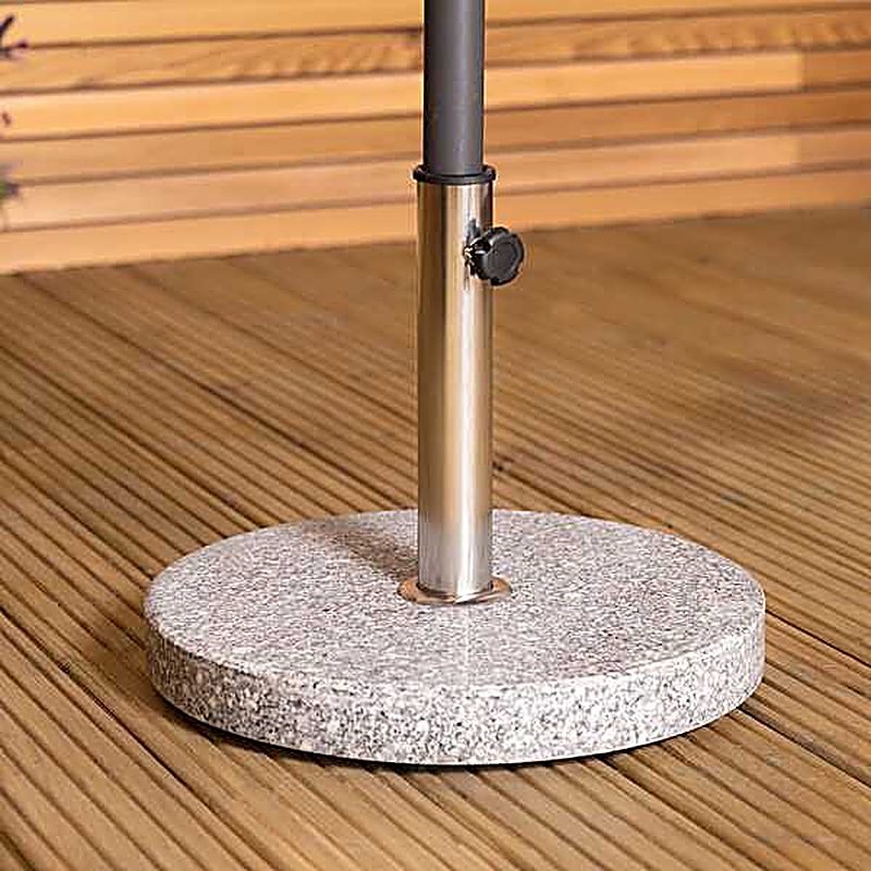 Round Granite Parasol Base