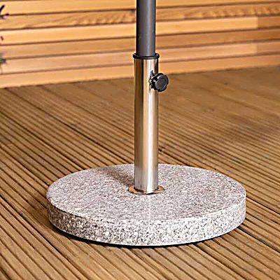 Round Granite Parasol Base