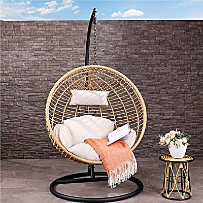 Single Hanging Swing Chair - Natural