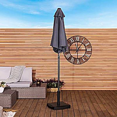 2m Patio Market Garden Parasol Black
