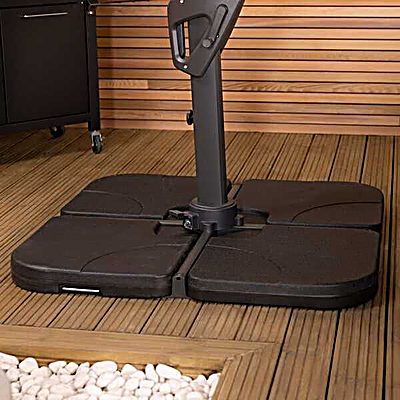2 Segment Premium Concrete Parasol Base - 25kg per segment