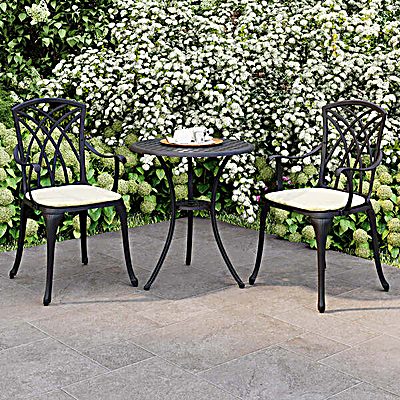 Cast Aluminium Bistro Table And Chairs Set