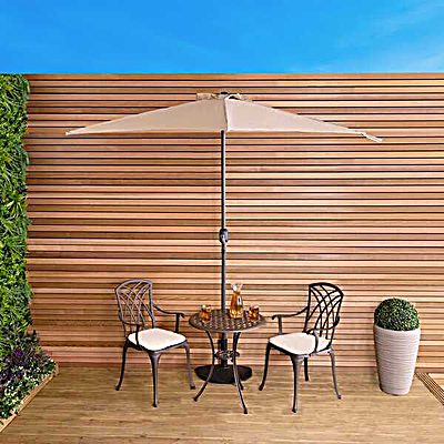 2.7m Balcony Garden Half Parasol