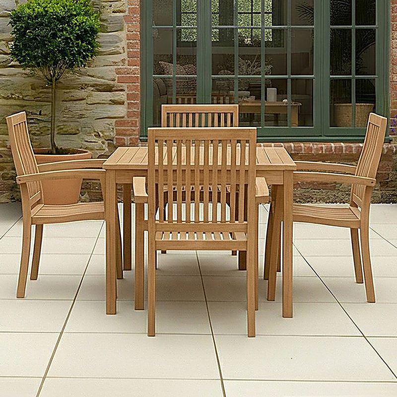Teak Square Dining Table