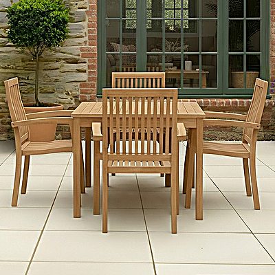 Teak Square Dining Table