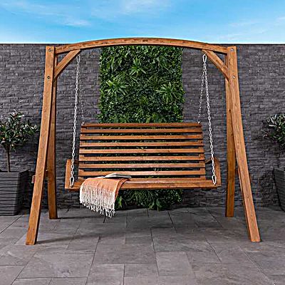 Garden Wooden Swing Seat