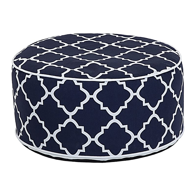 Indoor/Outdoor Inflatable Foot Stool - Navy Blue