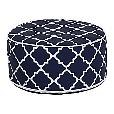 Indoor/Outdoor Inflatable Foot Stool - Navy Blue