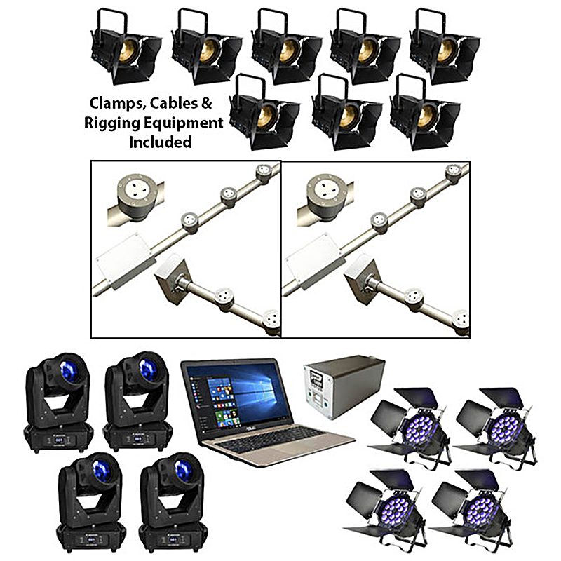 Complete Stage Lighting Installation Package Gold Level