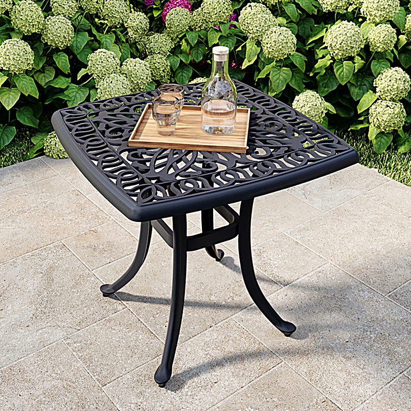 Cast Aluminium Square Side Table