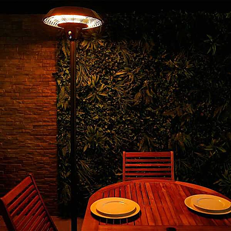 Snug Electric Floor Standing Patio Heater - Black
