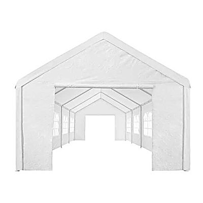 Garden 8m x 4m Marquee Wedding/Party Tent Gazebo - White