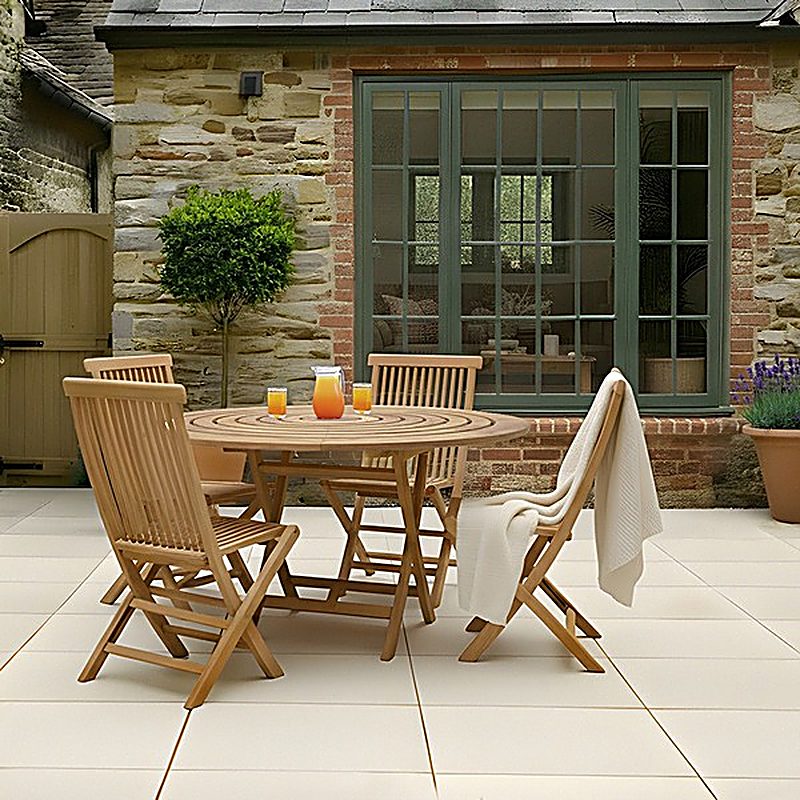 Teak Folding Chairs - Set Of 2